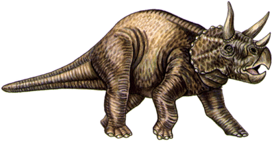 triceratops with horns on frill